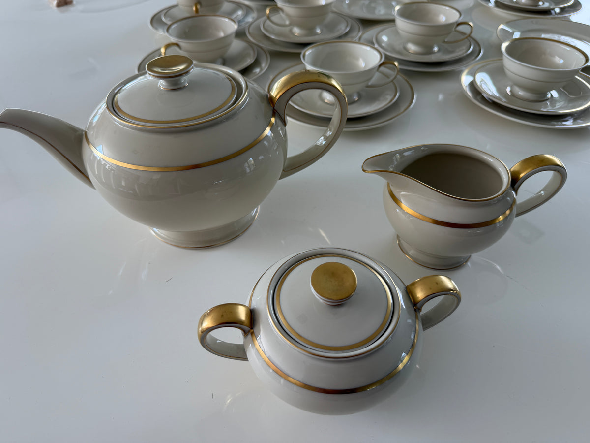 Servizio Rosenthal Winifred con teiera, zuccheriera, lattiera e tazze