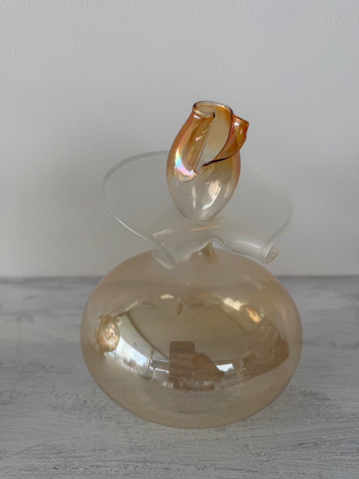 Vaso scultura in vetro soffiato Murano – L’Isola del Sole
