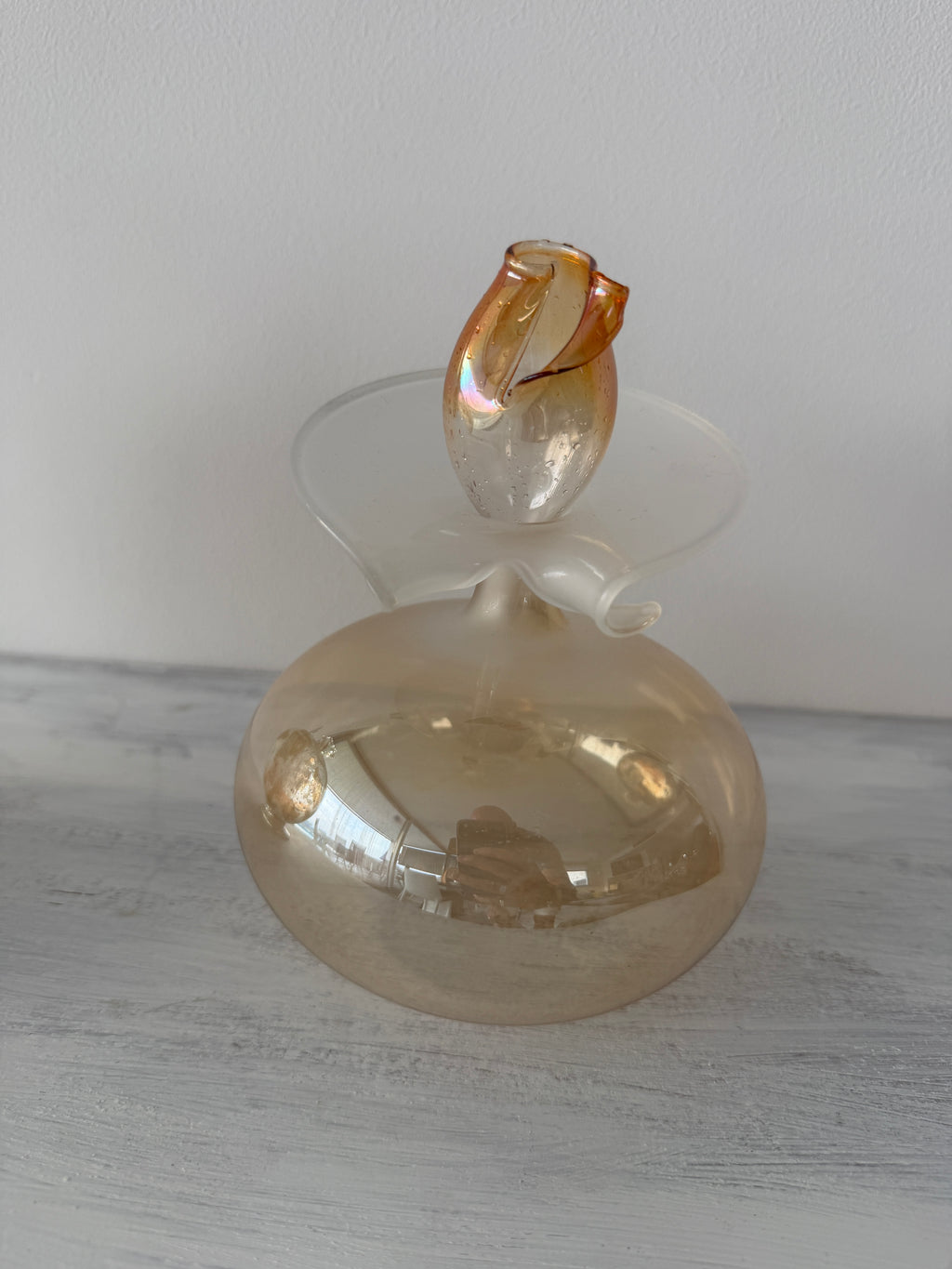 Vaso scultura in vetro soffiato Murano – L’Isola del Sole