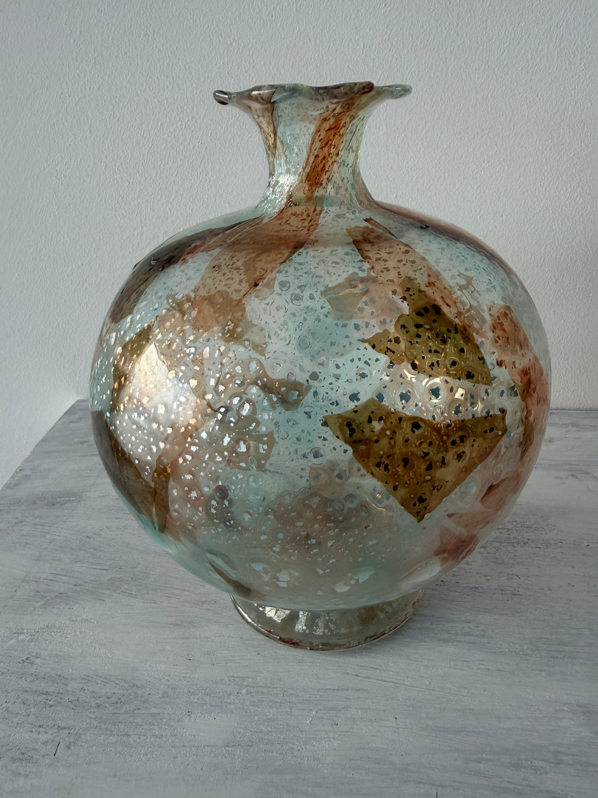 Vaso Vintage Vetri Murano Anfora di Ferro Renzo – Codice 021