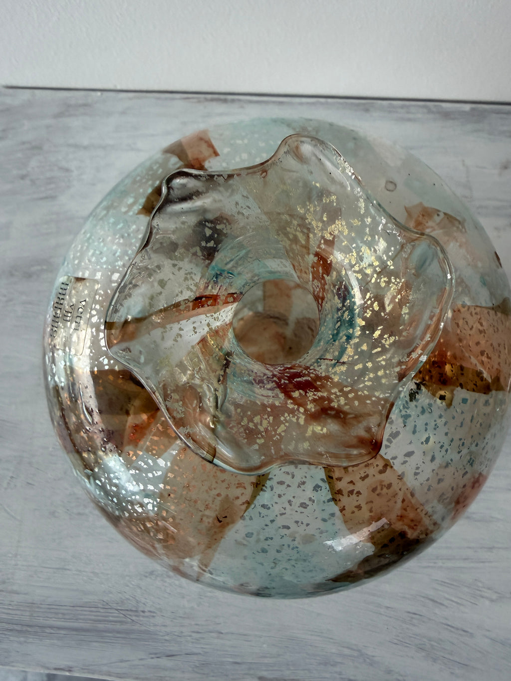 Vaso Vintage Vetri Murano Anfora di Ferro Renzo – Codice 021
