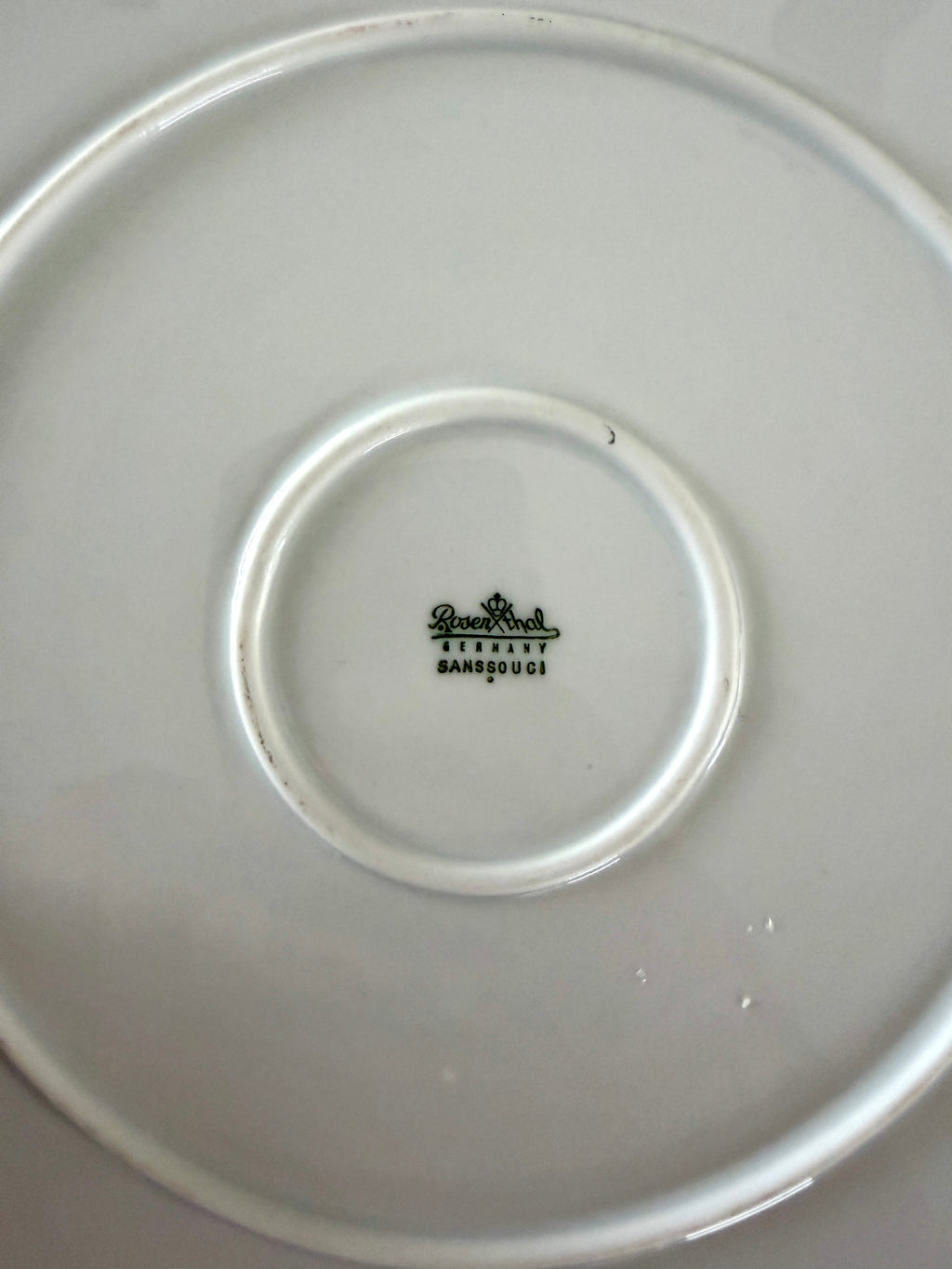 Vassoio Vintage Rosenthal Sanssouci – Fiori Rosa e Bordo Oro