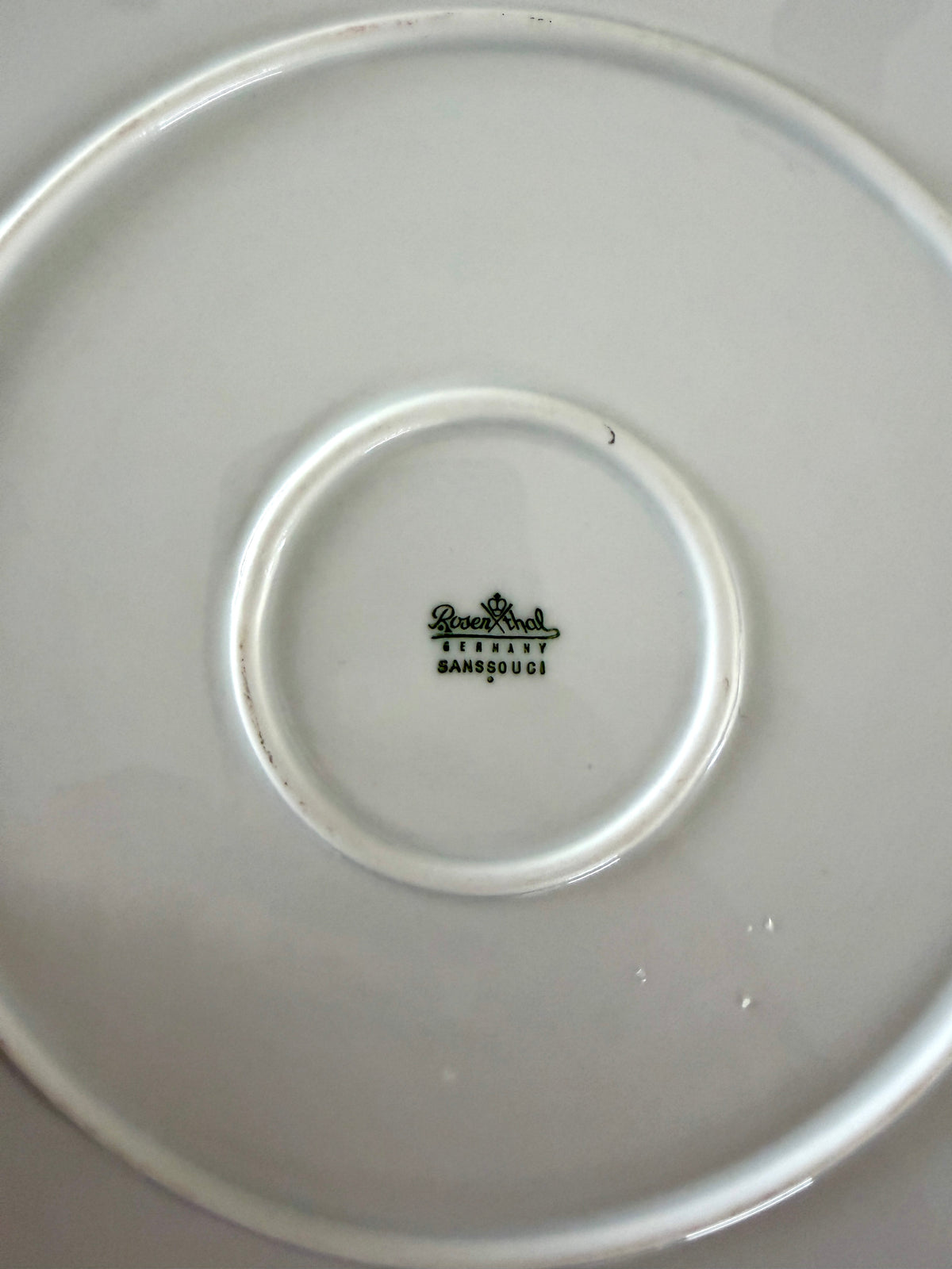 Vassoio Vintage Rosenthal Sanssouci – Fiori Rosa e Bordo Oro