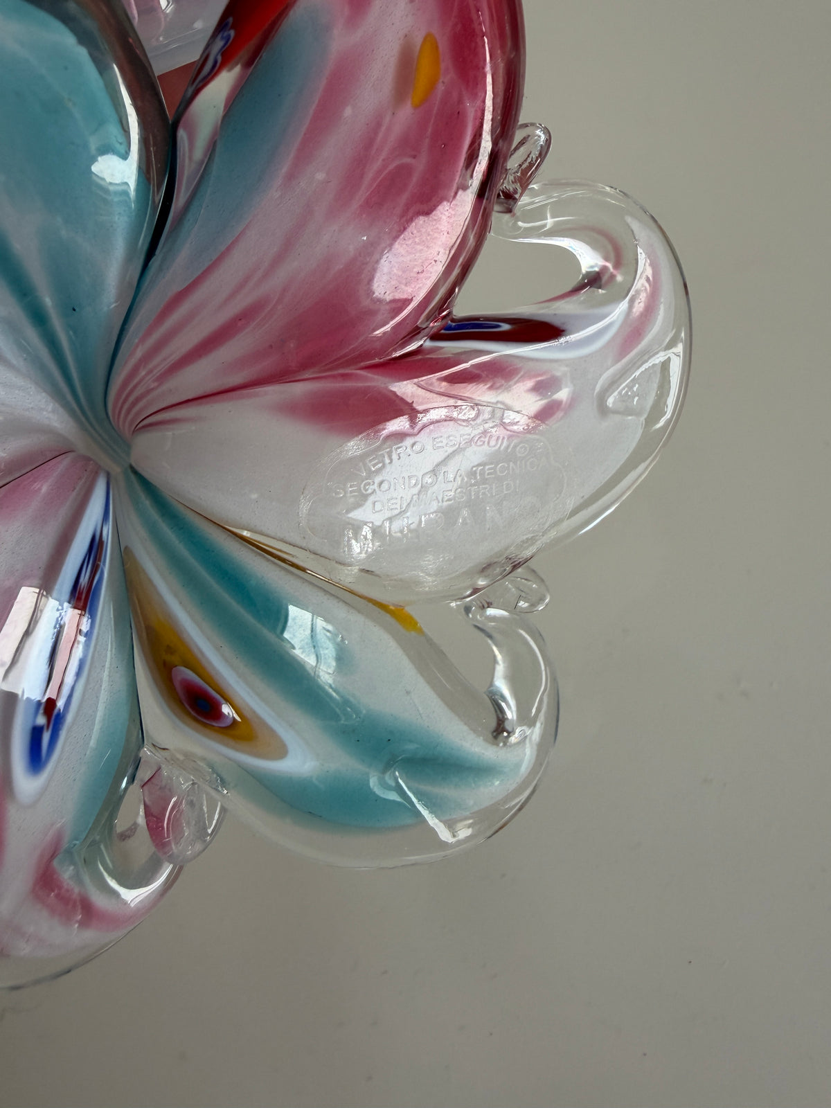 Portacandela Vintage in Vetro Artistico – Stile Murano